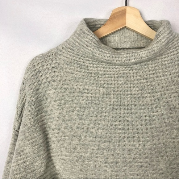 Madewell Skyscraper Merino Wool Mock Neck Long Sleeve Sweater Dress L - Picture 4 of 5